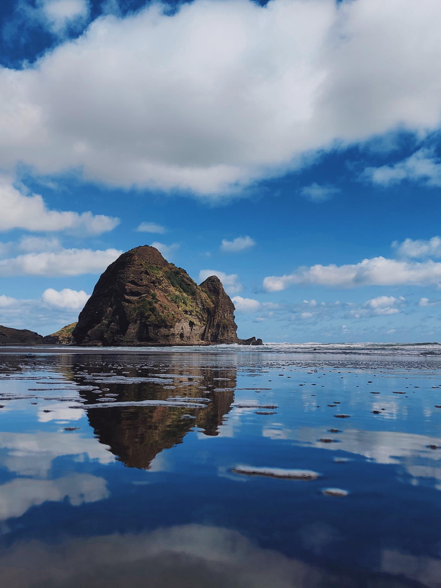 Spiegeleffekt mit Schaum